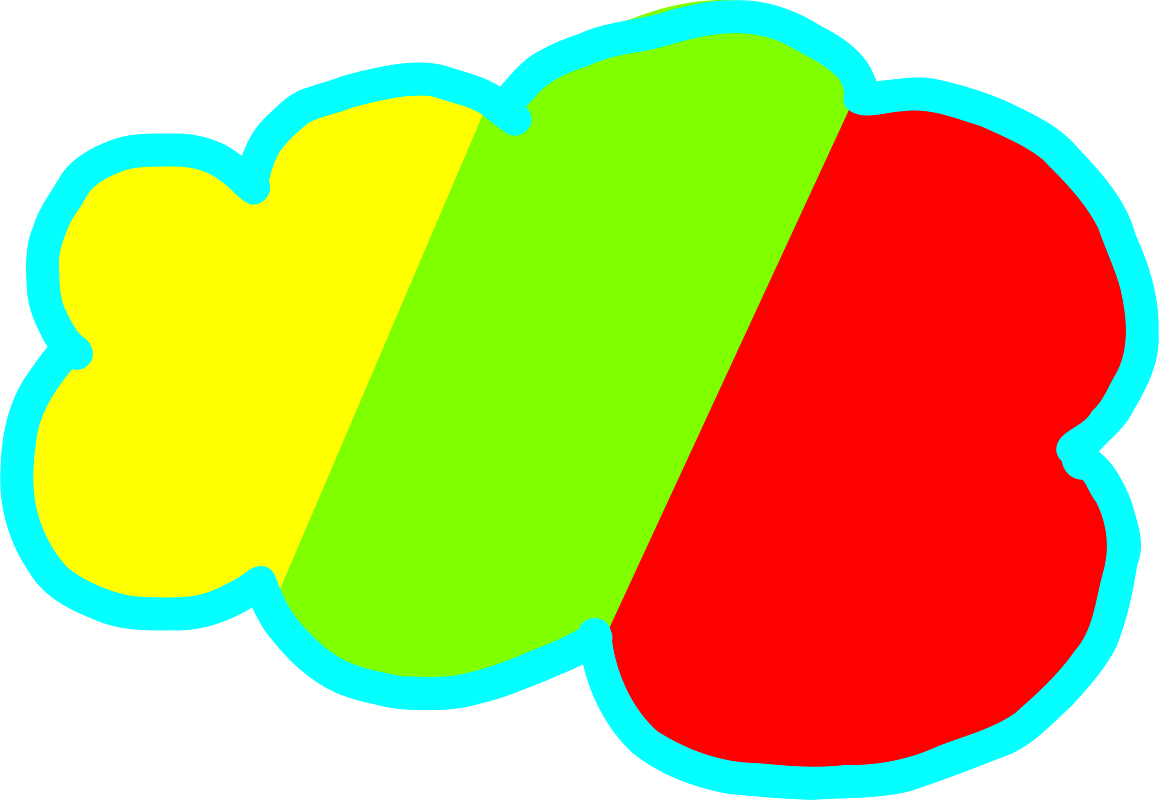 Yellow Green and Red Cloud