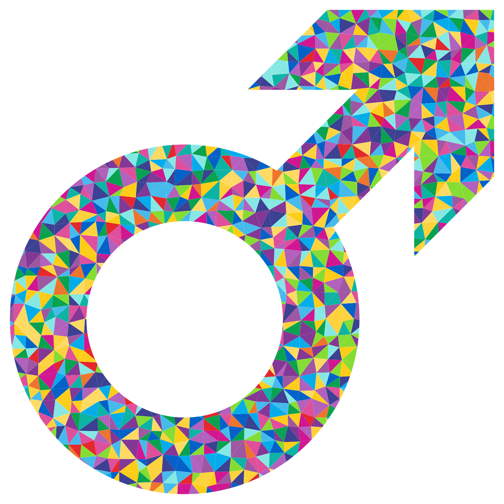 Prismatic Male Symbol