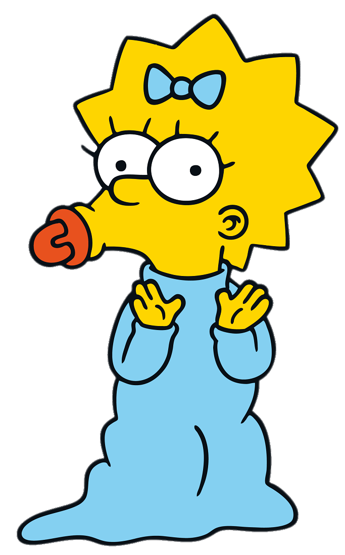 Maggie Simpson with Pacifier