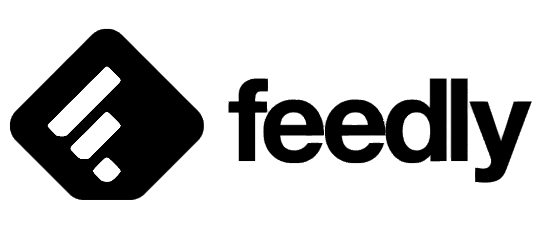 Feedly black logo landscape