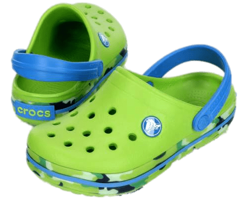 Crocs Green and Blue Clogs
