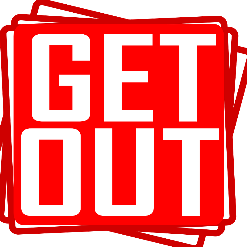 Get Out Stamp