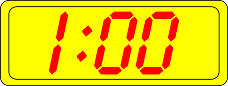 Digital Clock 1:00
