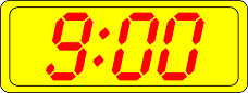 Digital Clock 9:00