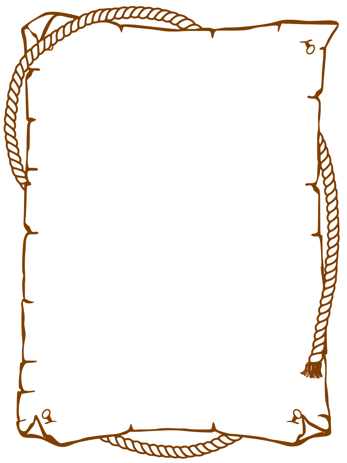 Frame with Rope Border