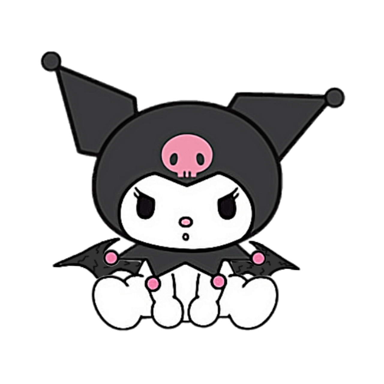 Kuromi Character Sitting