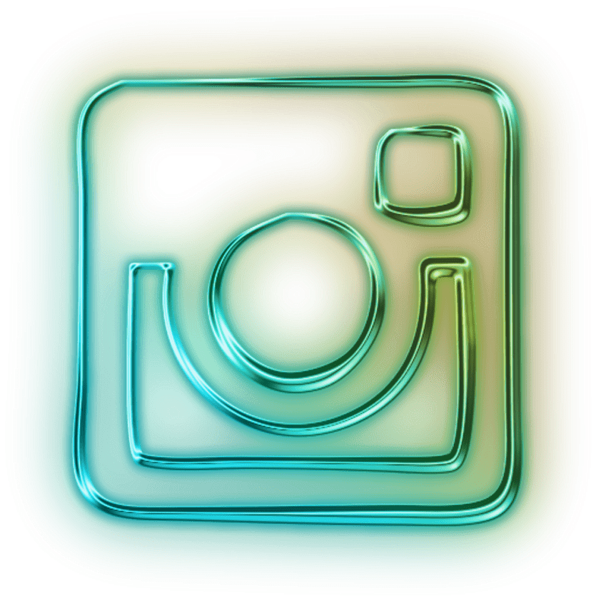 instagram aesthetic neon green icon