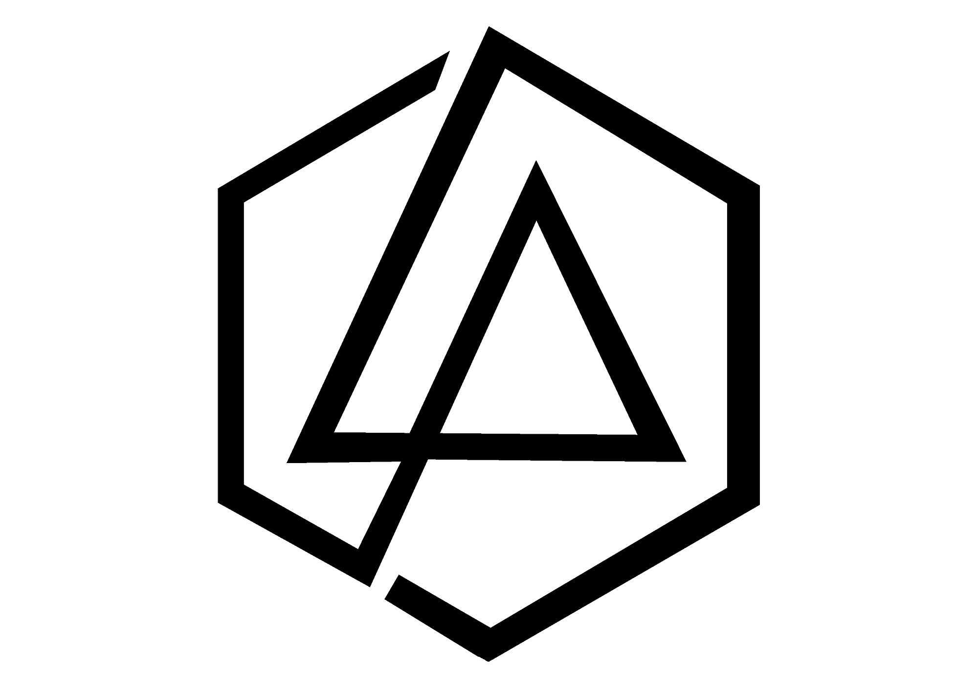 Linkin Park Symbol in Hexagon