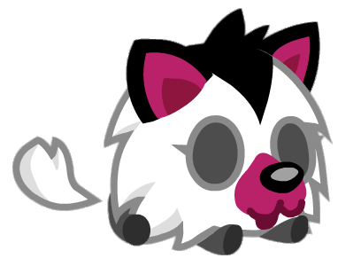 White Fang the Musky Husky Sleeping