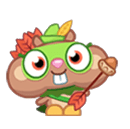 Cheeko the Sheriff Of Nuttingham Holding An Arrow