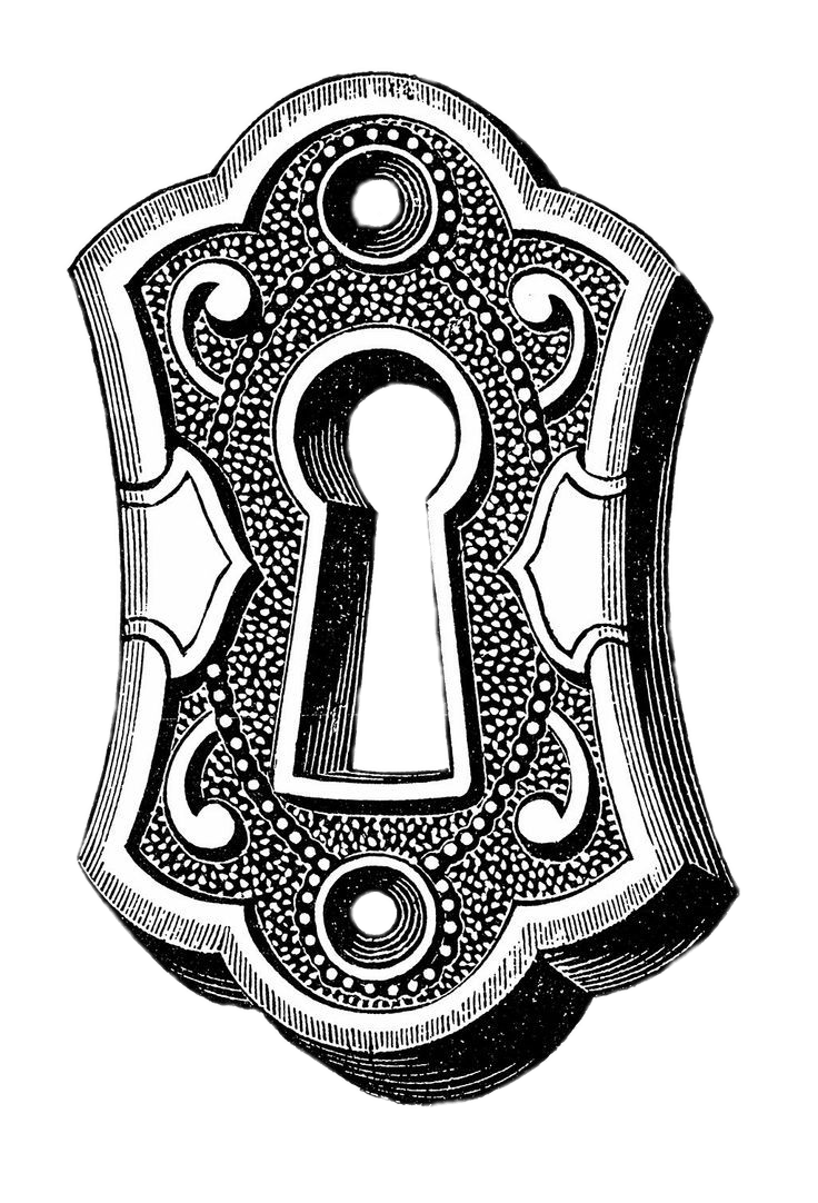 Vintage Keyhole Drawing