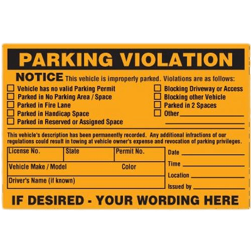 Parking Violation Notice