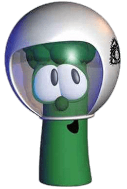 Junior Asparagus Wearing Helmet