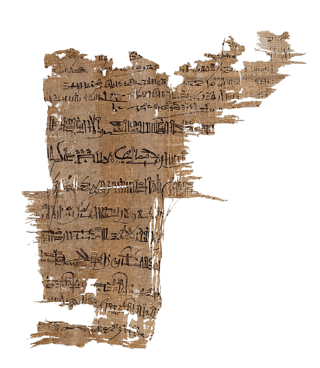 Papyrus Fragment Egypt Torn Paper