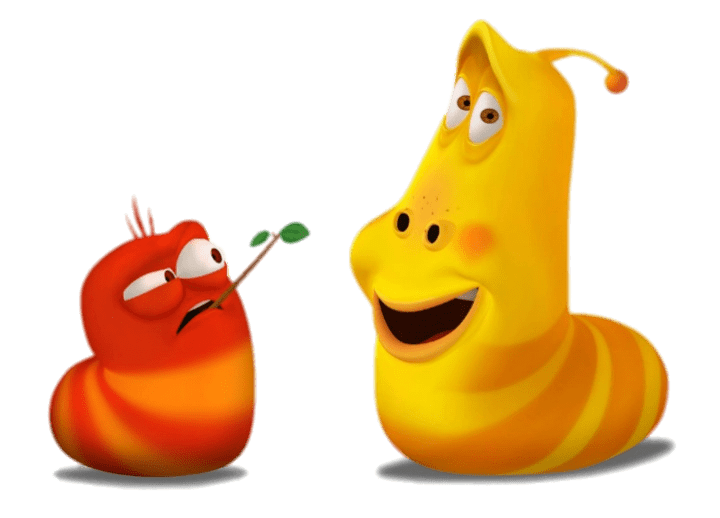 Larva Red Twig In Mouth