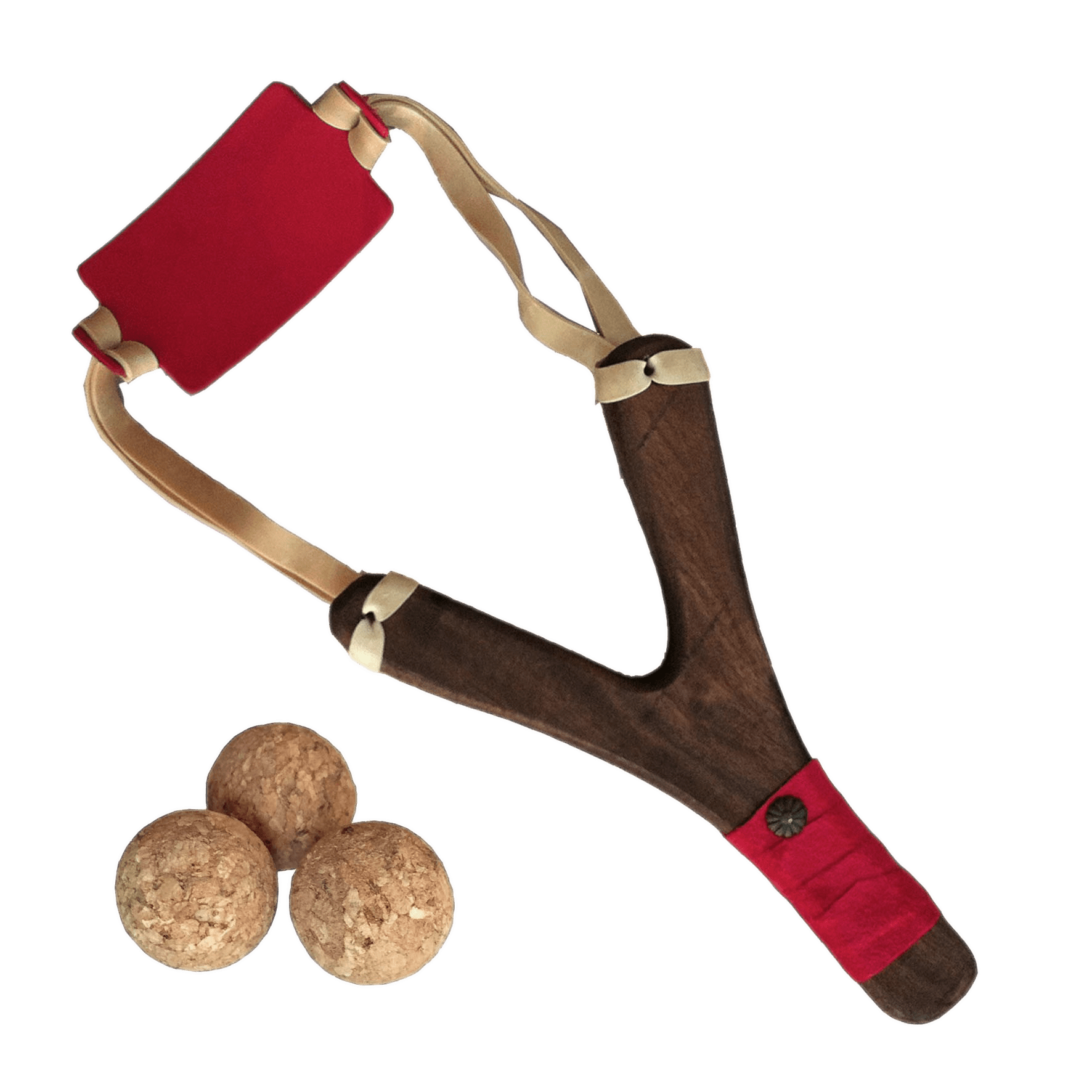 Slingshot With Small Cork Balls