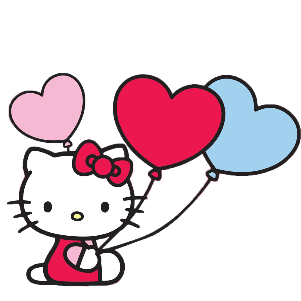 Hello Kitty With Balloons