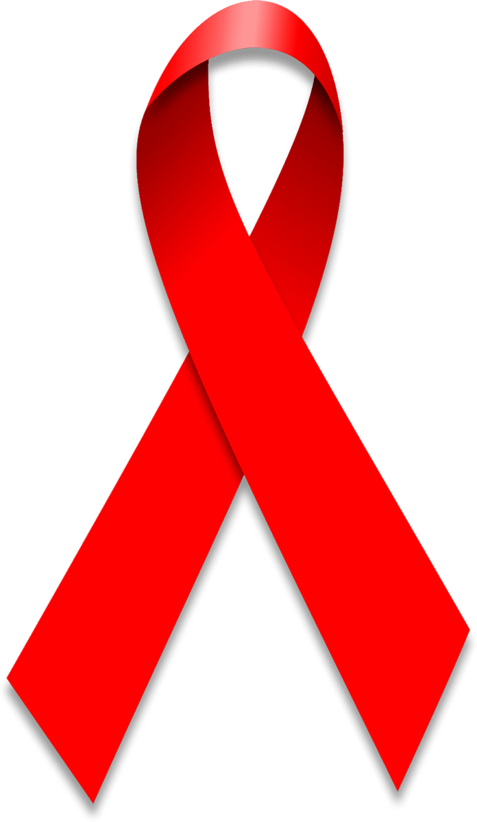 Crossed Red Ribbon