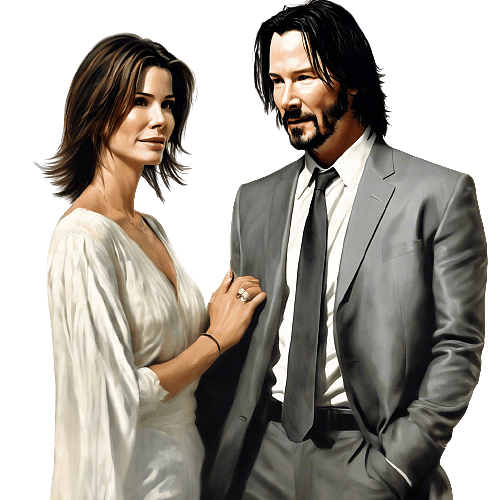 Keanu Reeves and Sandra Bullock in The Lake House