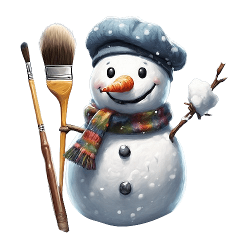 Artistic Snowman