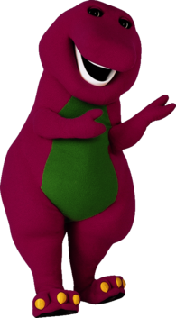 Barney Mascot Standing