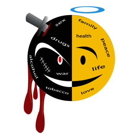 two faces of the life