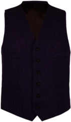Purple Tweed Waistcoat