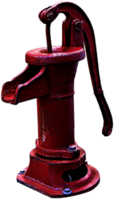 Old Fashioned Red Water Pump