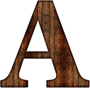 Wooden Capital Letter A