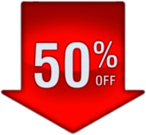 50% Discount Arrow