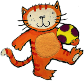 Poppy Cat Playing With A Ball