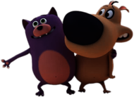 Loopdidoo and Oodles the Cat