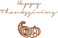 Happy Thanksgiving Signature Cornucopia
