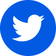 Simple Twitter Logo In Circle