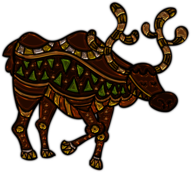 Reindeer Plastic Art