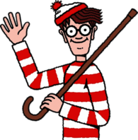 Wally With Walking Stick