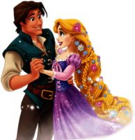 Rapunzel and Eugene Dancing