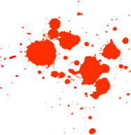 Orange Paint Splatter