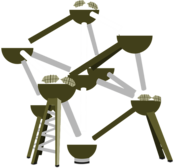 Atomium Vintage Illustration