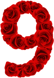 Red Roses Nine Number
