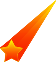 Orange Shooting Star