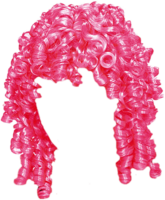 Wig Pink Curly