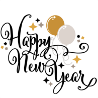 New Years Eve Happy Balloons