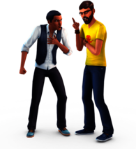 The Sims Guys Arguing