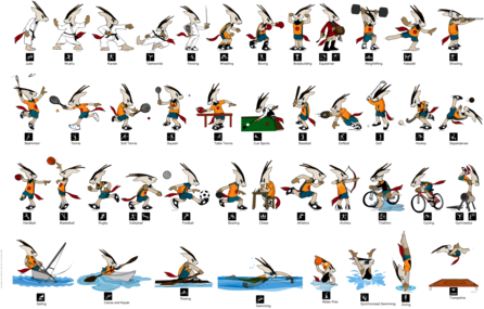 15th Asian Games, Mascot Orry and Pictogram