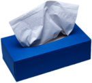 Facial Tissues Blue Box
