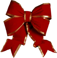 Bow Red Gold