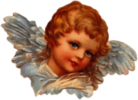 Victorian Angel Head