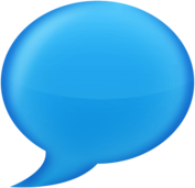 Chat Bubble Blue