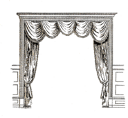 Open Door With Curtains